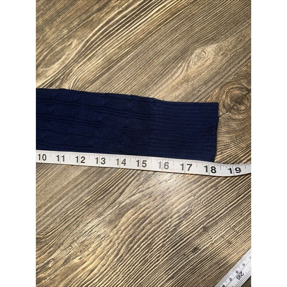 St Johns Bay Women Sweater Navy Cable Knit Long Sleeve V Neck NWT. 10 - Picture 8 of 8